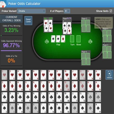 Omaha Poker Odds Calculator Mac