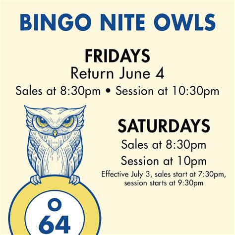 Oneida Casino Night Owl Bingo