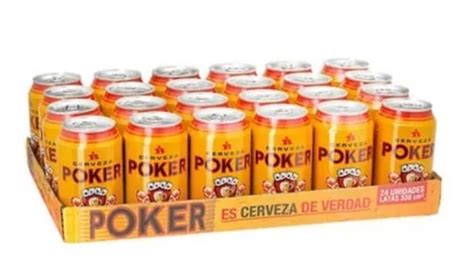 Paca De Cerveja Poker Pt Lata Precio