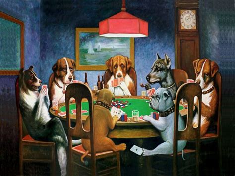 Perros Jugando Poker Cuadro