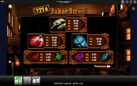 Play 221b Baker Street Slot