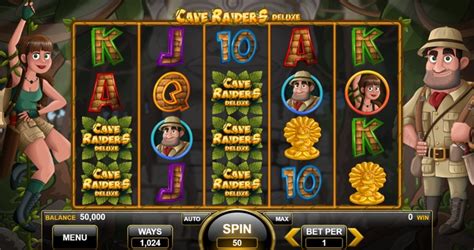 Play Cave Raider Deluxe Slot