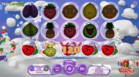 Play Fruit Monster Christmas Slot