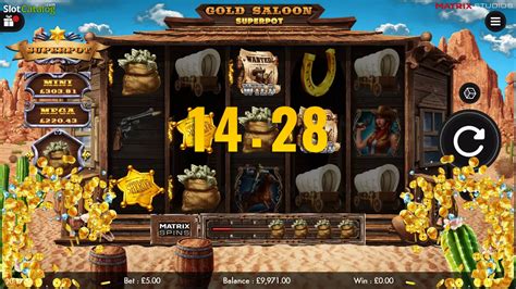 Play Gold Saloon Superpot Scrach Slot
