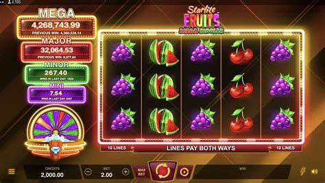 Play Starlite Fruits Mega Moolah Slot