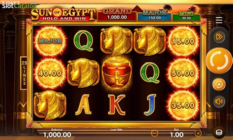 Play Sun Of Egypt Hold And Win Slot