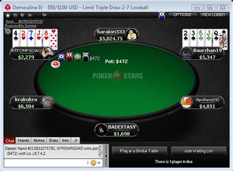 Poker 2 7 Triple Draw Estrategia