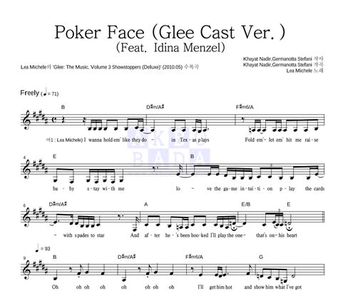 Poker Face Acordes De Glee