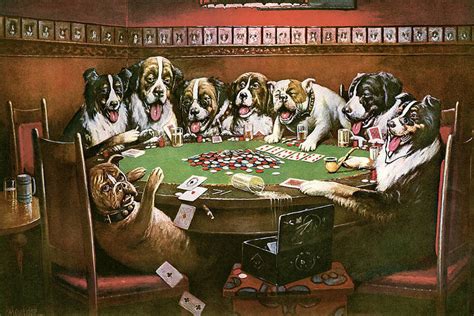 Poker Original Caes Pintura