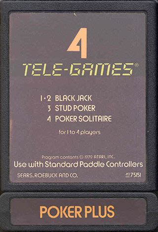 Poker Plus (Casino) Atari 2600 Rom