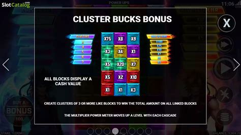 Power Ups With Cluster Buck Bet365