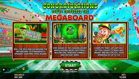 Racetrack Riches Megaboard Leovegas