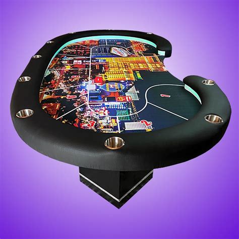Redondo Personalizado Mesa De Poker De Topo
