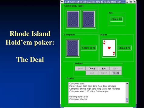 Rhode Island Hold Em Poker