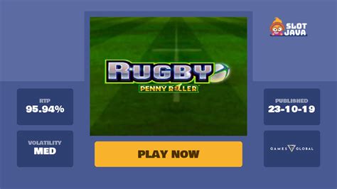 Rugby Penny Roller Slot - Play Online