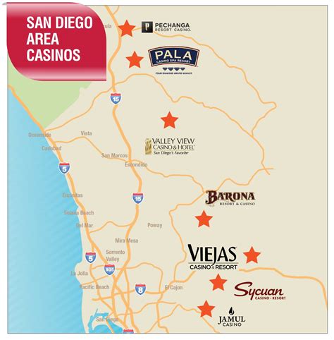 San Diego Casinos Mapa