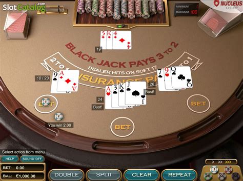 Single Deck Blackjack Nucleus Gaming Bet365