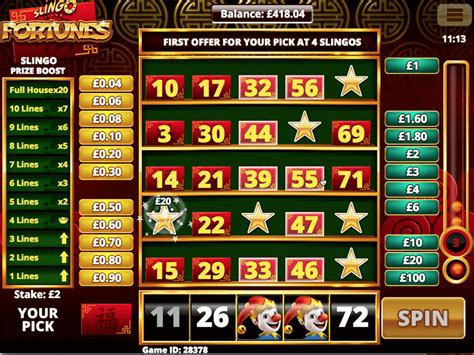 Slingo Fortunes Slot - Play Online