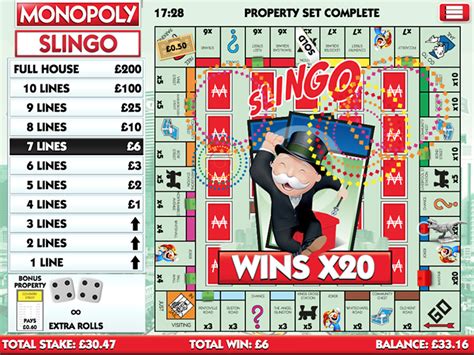 Slingo Monopoly Bodog