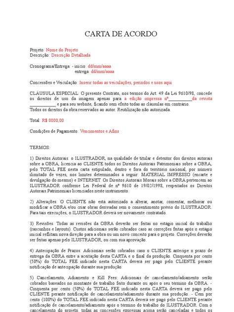 Slot De Carta De Acordo De