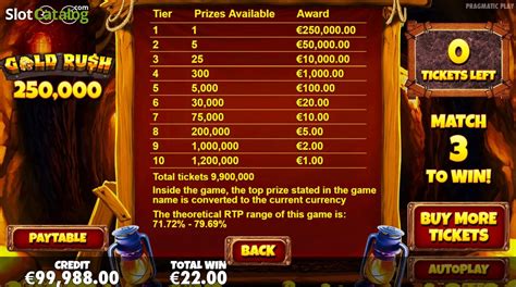 Slot Gold Rush Scratchcard