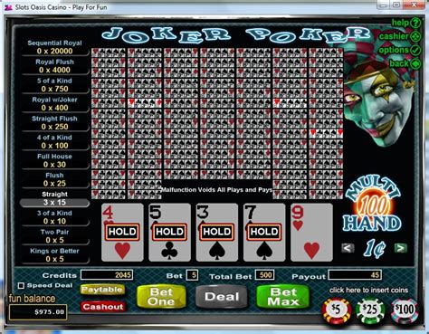 Slot Joker Poker 5