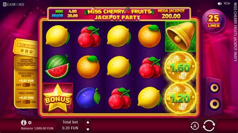 Slot Miss Cherry Fruits Jackpot Party