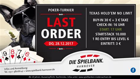 Spielbank Hannover Poker Turnier