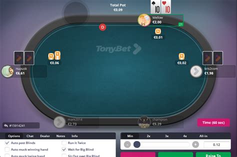 Tonybet Poker Rake