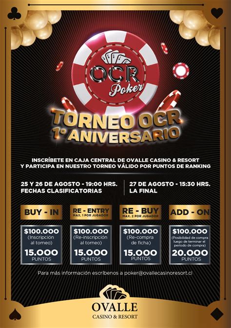 Torneo De Poker De Casino Tamarindos