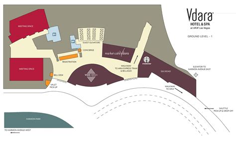 Vdara Casino Mapa