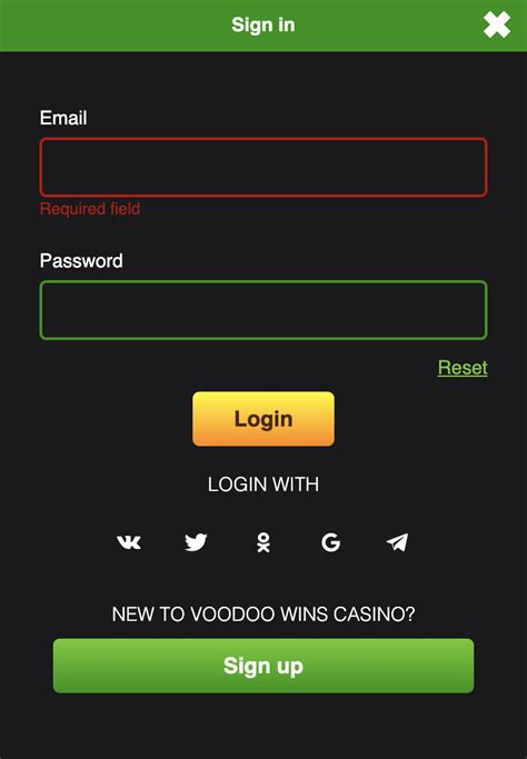 Voodoo Wins Casino Login